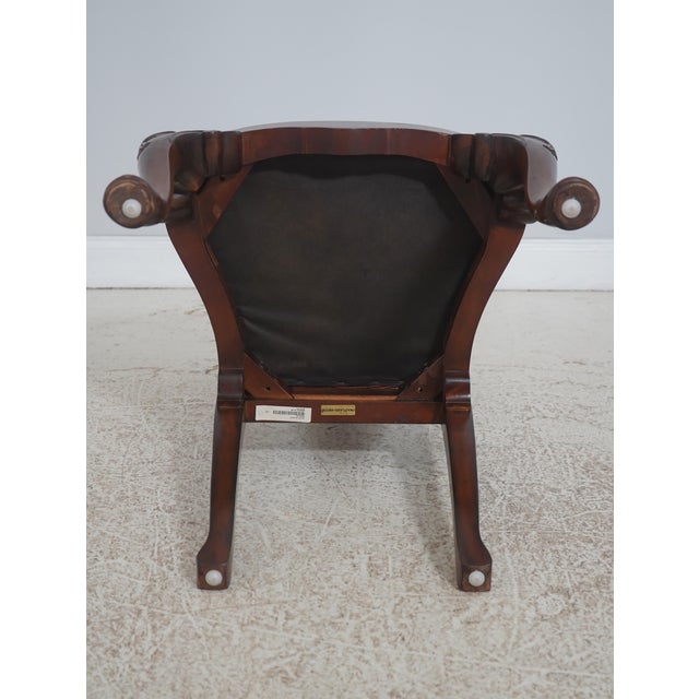 Set of 6 Maitland Smith Georgian-Style Mahogany Dining Chairs For Sale - Image 17 of 18