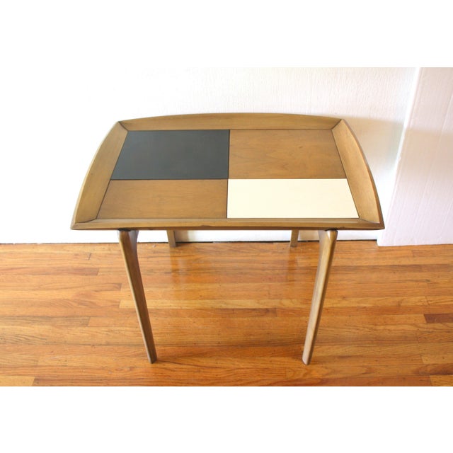 Mid-Century Modern Mid Century Modern Checkerboard Table Attributed to John Keal for Brown Saltman For Sale - Image 3 of 3