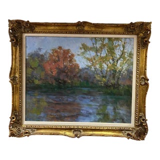 Mid 20th Century Impressionist Plein Air Signed Philips For Sale