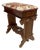 Victorian Antique Carved Walnut Slipper Vanity Ottoman Bench Flip Top Storage Sewing For Sale