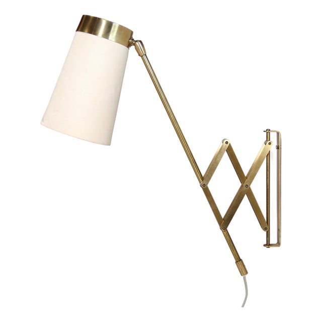 Brass Wall Lamp by Th. Valentiner, 1950 For Sale