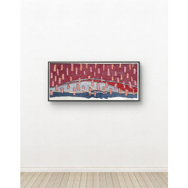 Contemporary Barbara Beck Painting on Paper 2008 Signed For Sale - Image 3 of 3