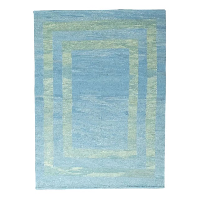 Modern Handwoven Geometrical Kilim Rug, 2000s For Sale