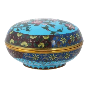 19th Century Japanese Cloisonne Enamel Meiji Floral Box