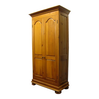 Distressed Pine Armoire For Sale