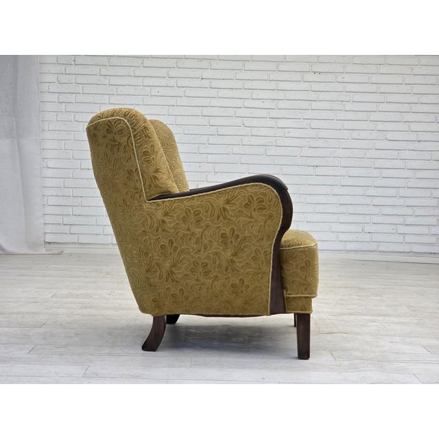 Vintage Danish Lounge Chair in Dark Beech, 1950s For Sale - Image 18 of 18