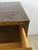 Brown Mid Century Campaign Style Three Drawer Dresser With Brass Hardware For Sale - Image 8 of 12
