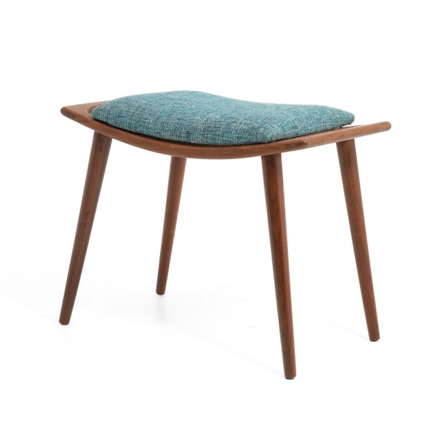 Aarflot Möbler Norway Teak Stool Number 85 After Hans Wegner Bench Mid Century 1960s For Sale In Philadelphia - Image 6 of 18