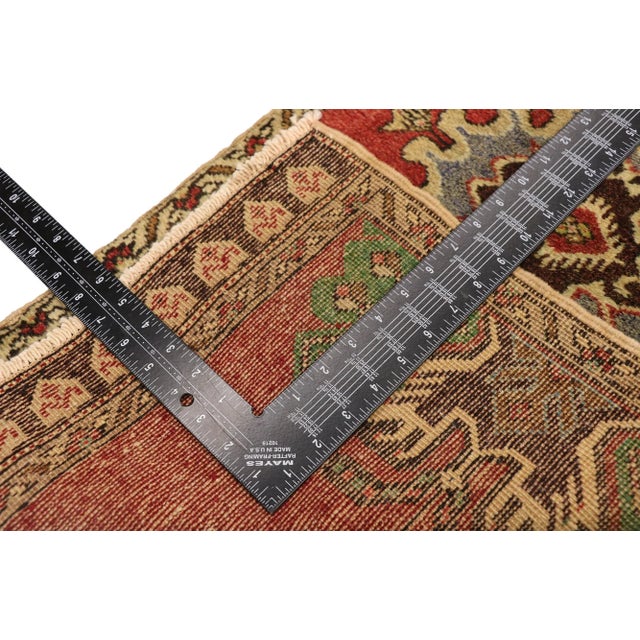 Mid 20th Century Vintage Turkish Yastik Rug, 1'8 X 3'2 For Sale - Image 5 of 7