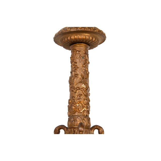 Metal 19th Century Pair of Italian Grand Tour Antique Bronze Candlesticks For Sale - Image 7 of 18