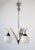 Ceiling lamp made of solid cast brass - nickel-plated. 3 glass bowls with E27 base Up to 250V (Europe/UK Standard).The...