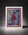 Traditional Framed Girl Portrait Print in White Frame For Sale - Image 3 of 4