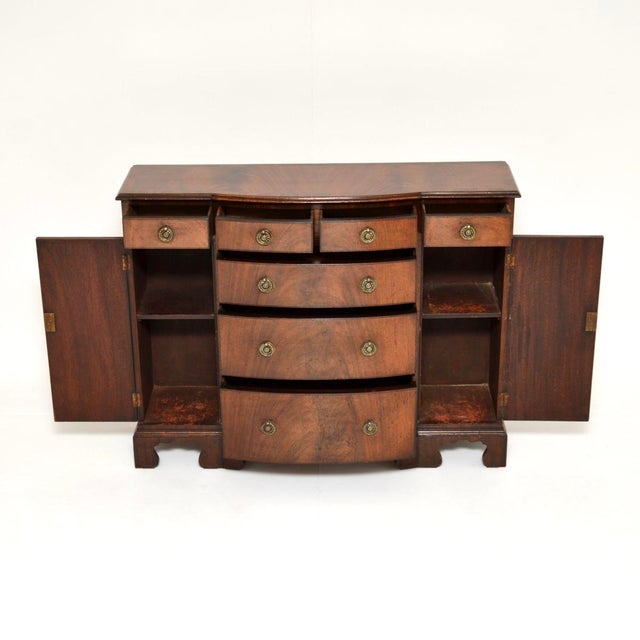 Small Antique Georgian Breakfront Sideboard, 1900s For Sale - Image 3 of 13