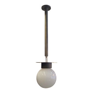 Urban Electric Co. Pipe Hang Opal Glass Pendant Light For Sale