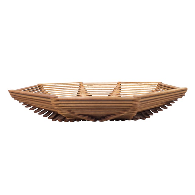 Mid-Century Modern Vintage Tramp Art Decorative Catchall Bowl For Sale - Image 3 of 8
