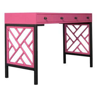 Chippendale Writing Desk - Pink For Sale
