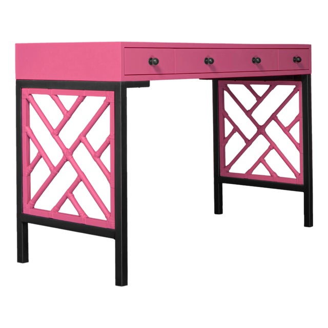 Chippendale Writing Desk - Pink For Sale