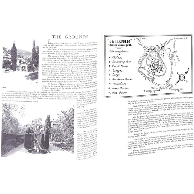 "La Leopolda: A Description by Ogden Codman Architect and Owner 1939" 1987 Codman, Ogden For Sale In New York - Image 6 of 13