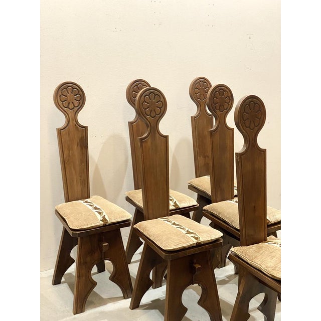 Walnut Dining Chairs, 1960s, Set of 6 For Sale - Image 13 of 14