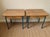 A beautiful pair of bedside tables repurposed from old school desks, featuring a simple and timeless design. The wooden...