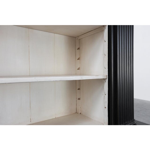 Tall Black MDF Library Cabinet, United Kingdom, 1990s For Sale - Image 12 of 16