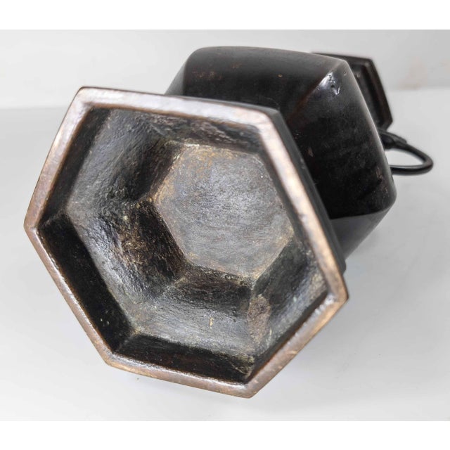 19th Century Chinese Qing Dynasty Bronze Hu Form Vase in Song Style For Sale - Image 16 of 17