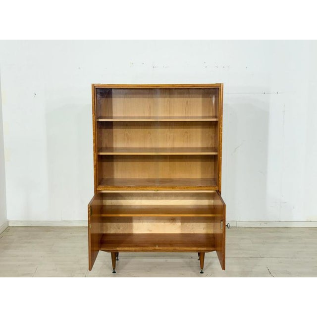 Bookcase in Walnut Veneer, 1960s For Sale - Image 3 of 13