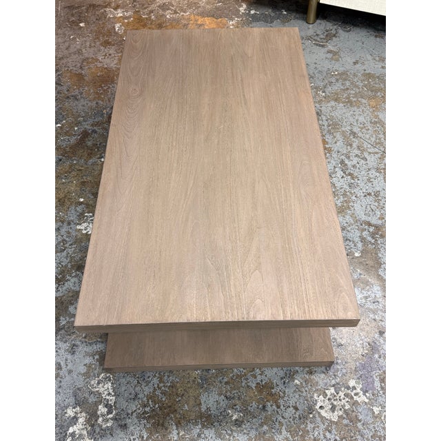 Wood Brownstone Furniture Palmer Rectangular Coffee Table For Sale - Image 7 of 12