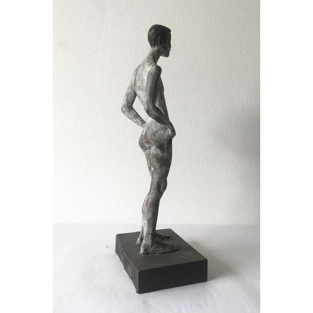 Italian Cast Bronze Man Sculpture by Aron Demetz, 2004 For Sale - Image 15 of 18