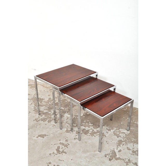 Vintage Nesting Tables by Cees Braakman for Pastoe, 1960s, Set of 3 For Sale - Image 12 of 12
