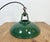 Industrial Green Enamel Factory Pendant Lamp, 1960s For Sale - Image 14 of 18