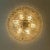 Gold Textured Wave Glass Flush Mount from Kaiser Leuchten, 1970s For Sale - Image 11 of 16