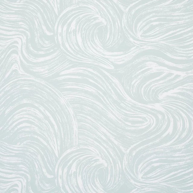 Sample - Schumacher Shio Wallpaper in Mineral For Sale
