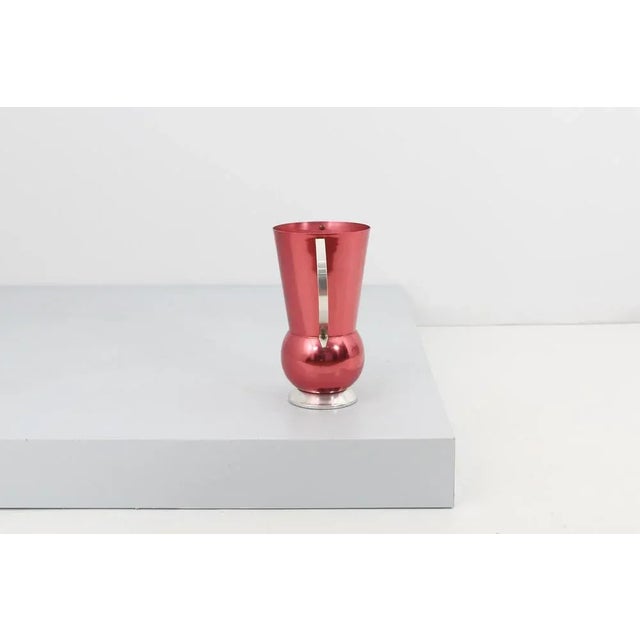 Mid-Century Glazed Aluminium Umbrella Stand, 1950 For Sale - Image 4 of 13