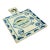 Hand Painted Ceramic Blue and White Fish Trivet For Sale