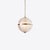 Mid-Century Modern Large Clear Parisian Globe Pendant from Pure White Lines For Sale - Image 3 of 6