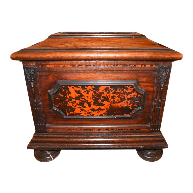 19th C. Italian Rosewood Oversized Box For Sale