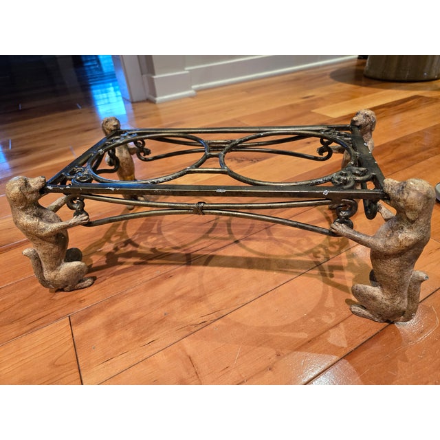Maitland Smith One of a Kind Whimsical Dog or Cat Bowl will leave the guests howling (or purring)! Comes with 2 removable...