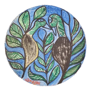 Vintage Painting of Exotic Birds by St. Pierre Toussaint