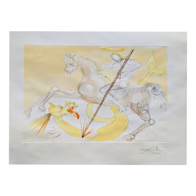 Salvador Dali, Nude, Saint George and the Dragon, 1974, Etching For Sale