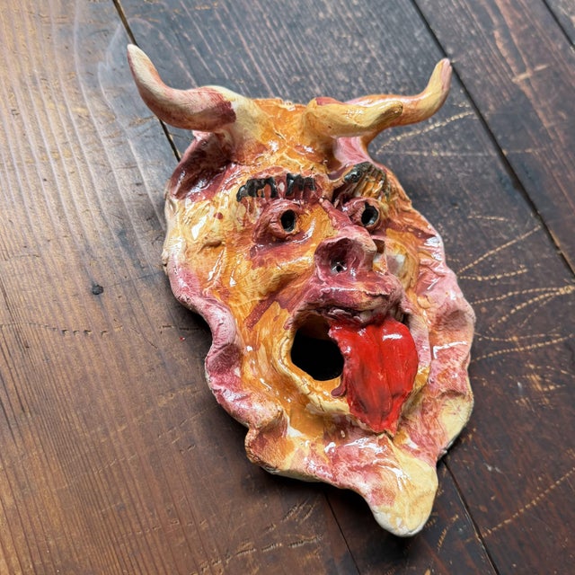 Ceramic Apotropaic Mask by Gennaro Condurso, Italy, 2010s For Sale - Image 4 of 8