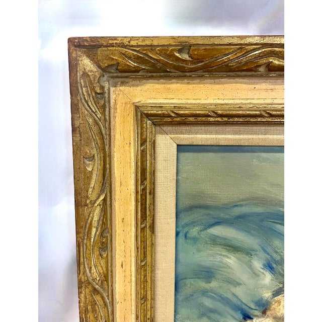 Early 20th Century Large Vintag Recumbent Female Nude Painting For Sale - Image 5 of 6