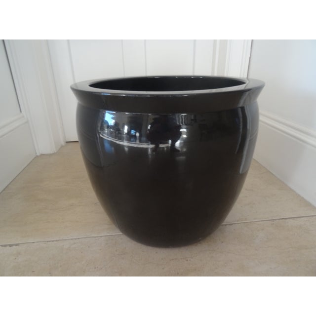 A great vintage fishbowl or planter that works well in Contemporary or traditional interiors. 13.75" Diameter at the top...