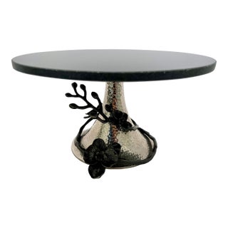 Michael Aram Black Orchid Cake Stand For Sale