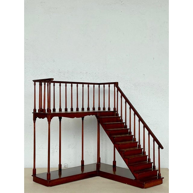 Vintage Wooden Staircase Architectural Model For Sale - Image 10 of 17