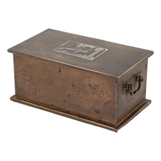 Smith Metal Arts Co. Sterling Silver and Bronze Casket For Sale