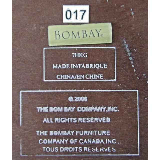 2006 Bombay Company Oval Marble Top One Drawer Wood Side Table Style 7hkg For Sale - Image 12 of 12