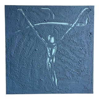 Arpverdeacqua, Blue, 2023, Acrylic on Canvas For Sale