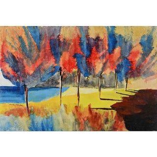 Landscape, Oil on Canvas, 1975 For Sale