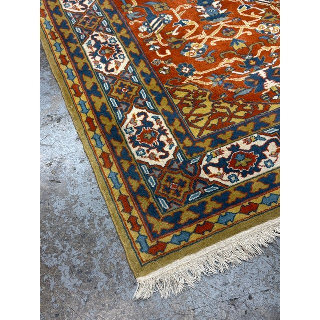 Traditional 4ft 1in × 5ft 10in Genuine Agrippa Handwoven Area Rug For Sale - Image 3 of 12